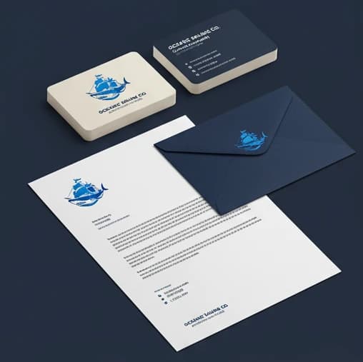 Professional business card logo mockup