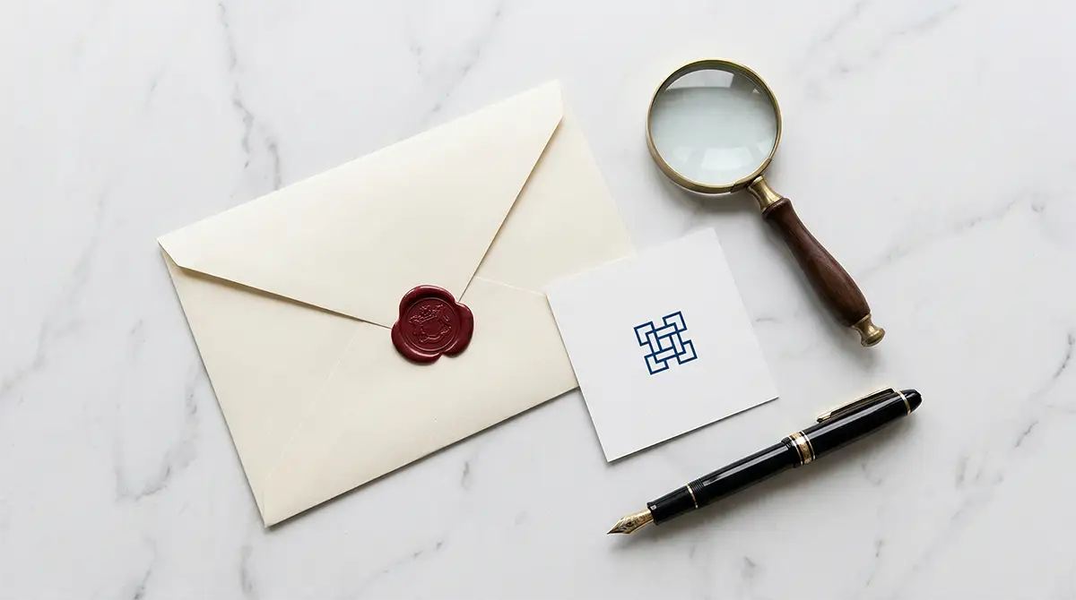 Can I trademark an AI-made logo — legal document with wax seal and logo mark