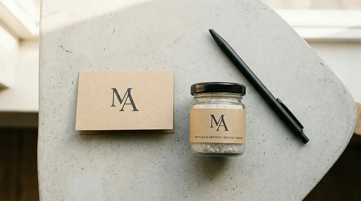 Is it worth paying for a logo — professional brand identity on a desk