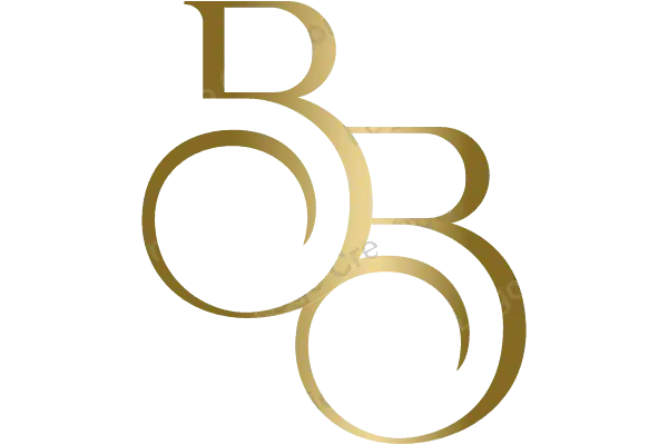 Elegant Gold Monogram BB for Luxury Branding