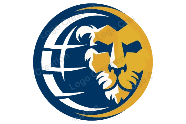 Powerful Lion Emblem for Corporate Leadership and Strength