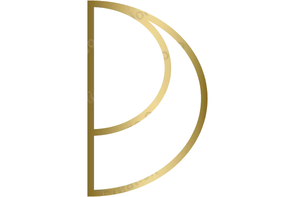 Elegant Gold Monogram D | Modern Minimalist Style